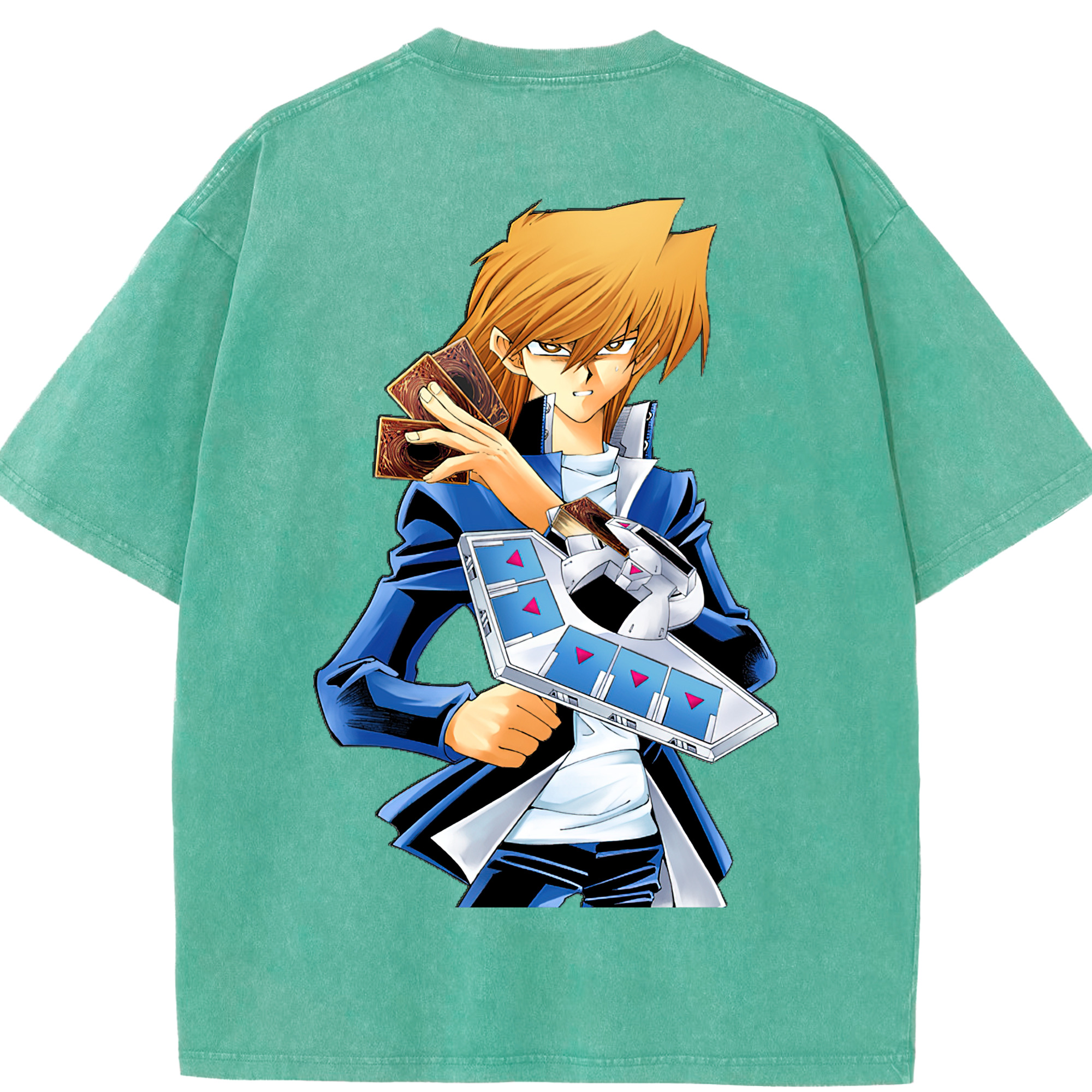 （画像用） 遊☆戯☆王 Yu-Gi-Oh! 綿100% ヴィンテージ風 半袖Tシャツ（背面プリント）